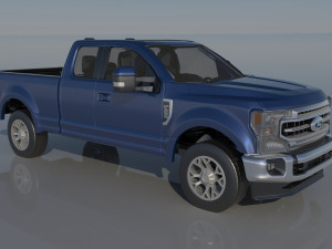 Fo-rd F-250 SuperCab 3D 打印模型