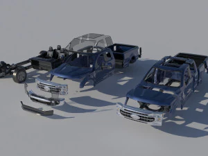 Fo-rd F-250 SuperCab 3D Print Model