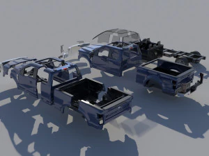 Fo-rd F-250 SuperCab 3D Print Model