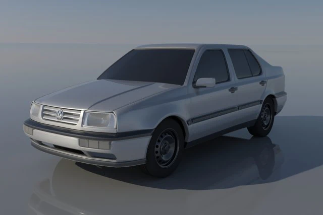 Volkswagen Vento 1993 3D Print Model .c4d .max .obj .3ds .fbx .stl .blend 