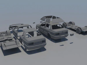 Volkswagen Vento 1993 3D Print Model