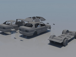 Volkswagen Vento 1993 3D Принт Модель