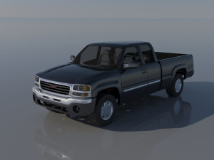 GMC Sierra 2003 Extended Cab 3D Print Model