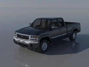 GMC Sierra 2003 확장 운전실 3D 프린트 모델