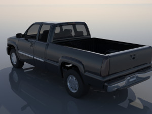 GMC Sierra 2003 Extended Cab Model Cetak 3D