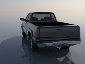 GMC Sierra 2003 Extended Cab Model Cetak 3D