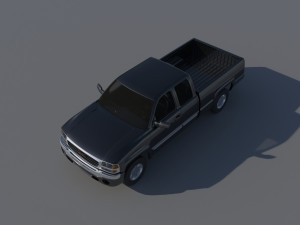 GMC Sierra 2003 Extended Cab Model Cetak 3D