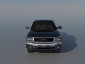 GMC Sierra 2003 Extended Cab Model Cetak 3D