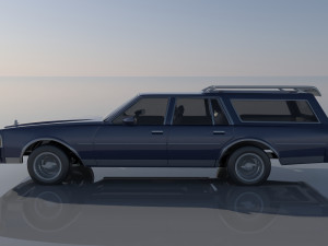 Chevrolet Caprice Wagon 1977 3D Baskı Modeli