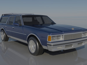 Chevrolet Caprice Wagon 1977 3D Baskı Modeli