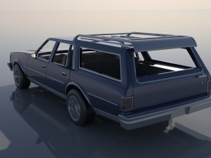 Chevrolet Caprice Wagon 1977 3D Baskı Modeli