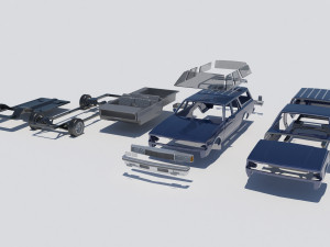 Chevrolet Caprice Wagon 1977 3D Baskı Modeli