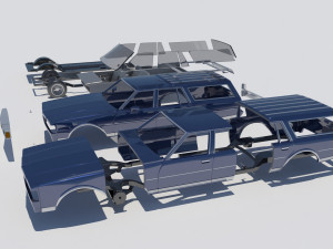 Chevrolet Caprice Wagon 1977 3D Baskı Modeli