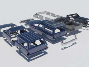 Chevrolet Caprice Wagon 1977 3D Baskı Modeli