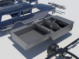 Chevrolet Caprice Wagon 1977 3D Baskı Modeli