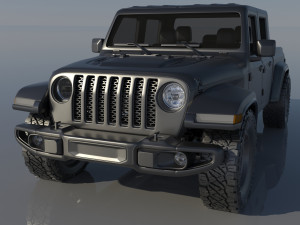 Jeep Gladiator Model Cetak 3D