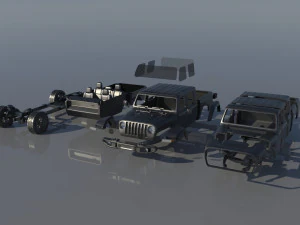 Jeep Gladiator 3D Print Model