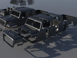 Jeep Gladiator 3D Print Model