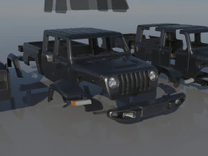 Jeep Gladiator 3D Print Model