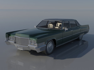 Cadillac FLeetwood Brougham 1970 3D Print Model