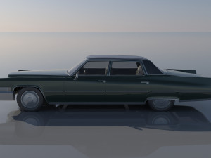 Cadillac FLeetwood Brougham 1970 3D Print Model