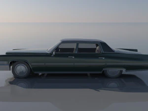 Cadillac FLeetwood Brougham 1970 3D Print Model