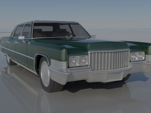 Cadillac FLeetwood Brougham 1970 3D Print Model