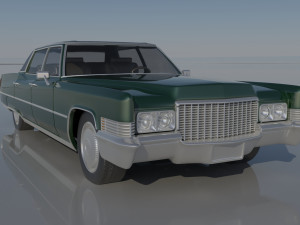 Cadillac FLeetwood Brougham 1970 3D Print Model