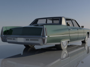 Cadillac FLeetwood Brougham 1970 3D Print Model