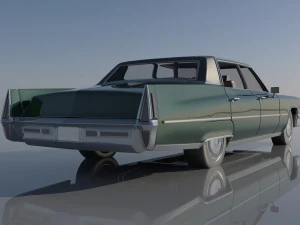 Cadillac FLeetwood Brougham 1970 3D Print Model
