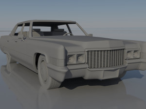 Cadillac FLeetwood Brougham 1970 3D Print Model