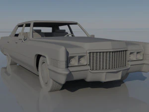 Cadillac FLeetwood Brougham 1970 3D Print Model