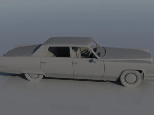 Cadillac FLeetwood Brougham 1970 3D Print Model