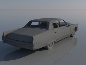 Cadillac FLeetwood Brougham 1970 3D Print Model