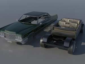 Cadillac FLeetwood Brougham 1970 3D Print Model