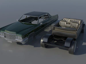 Cadillac FLeetwood Brougham 1970 3D Print Model