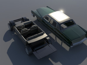 Cadillac FLeetwood Brougham 1970 3D Print Model