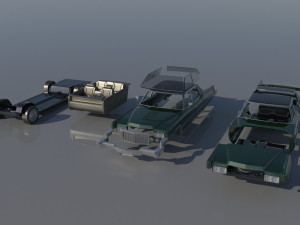 Cadillac FLeetwood Brougham 1970 3D Print Model