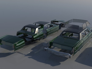 Cadillac FLeetwood Brougham 1970 3D Print Model