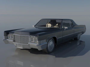 Cadillac Deville Coup&eacute; 1970 Modelo de Impressão 3D