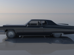 Cadillac Deville Coupe 1970 3D-Druckmodell