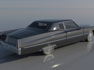 Cadillac Deville Coupe 1970 3D-Druckmodell