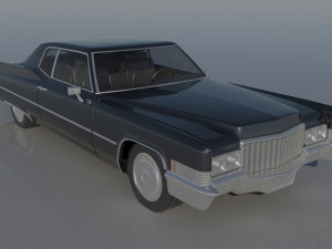 Cadillac Deville Coupe 1970 3D-Druckmodell