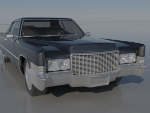 Cadillac Deville Coupe 1970 3D-Druckmodell