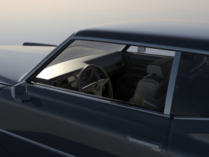 Cadillac Deville Coupe 1970 3D-Druckmodell