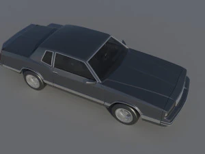 Chevrolet Monte Carlo LS 1986 3D Print Model
