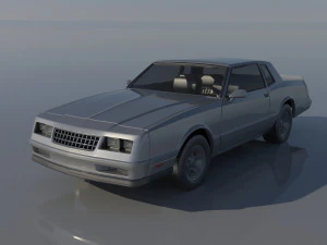 Chevrolet Monte Carlo SS 1987 3D 프린트 모델