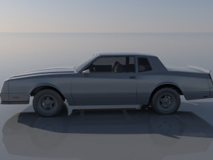 Chevrolet Monte Carlo SS 1987 Modèles 3D en vedette