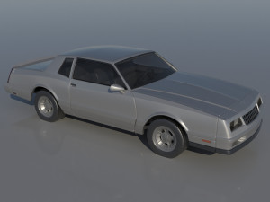 Chevrolet Monte Carlo SS 1987 Modèles 3D en vedette