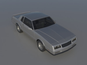 Chevrolet Monte Carlo SS 1987 Modèles 3D en vedette